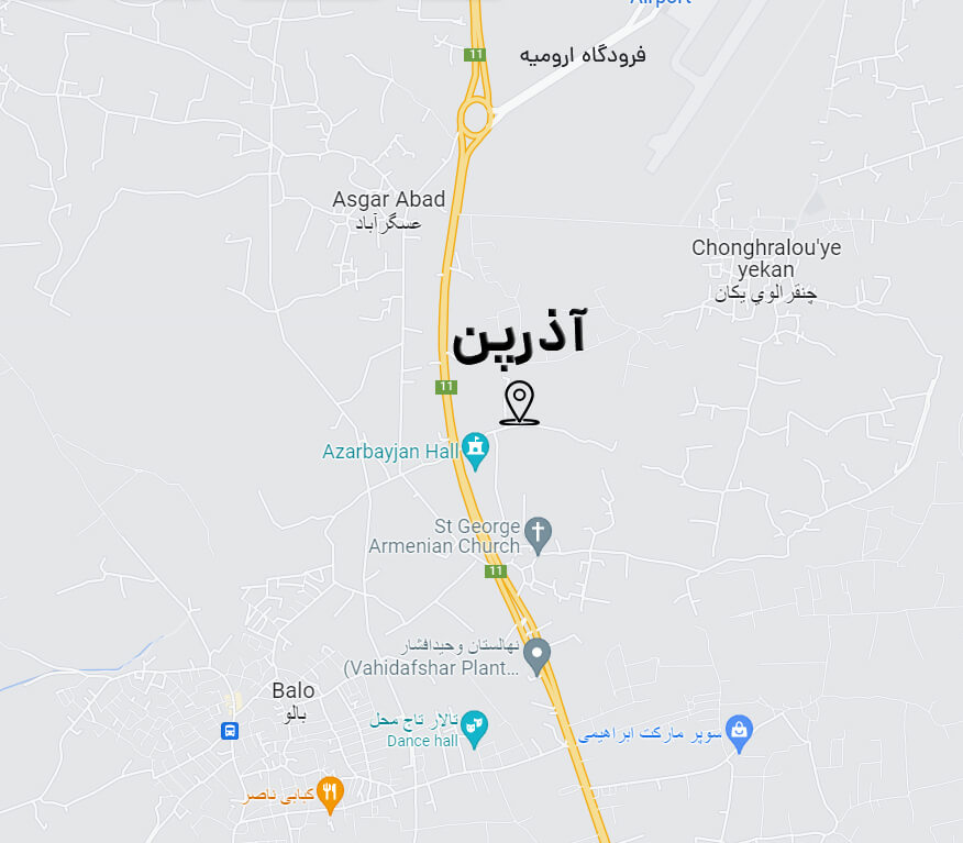 Urmia-azarpen-Google-Maps